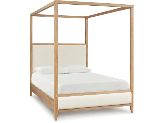 Courtland Upholstered Bed With Canopy