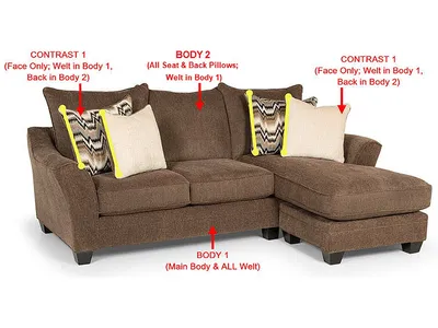 Sofa Chaise w/ Stor.
