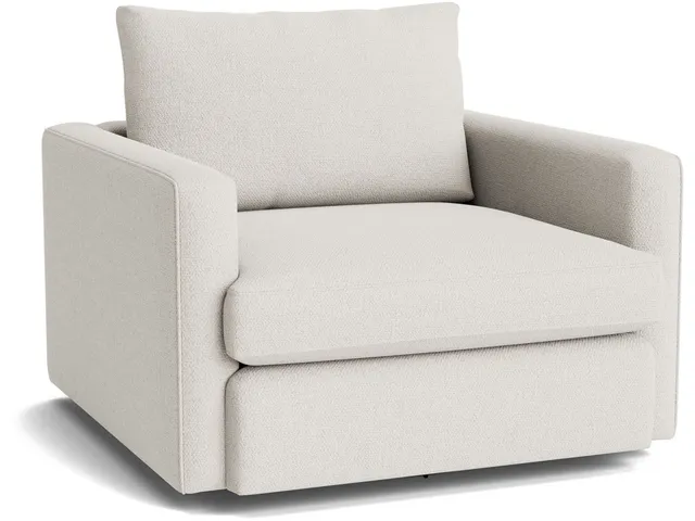 Allure Track Arm Oversized Swivel Chair - Alternative View