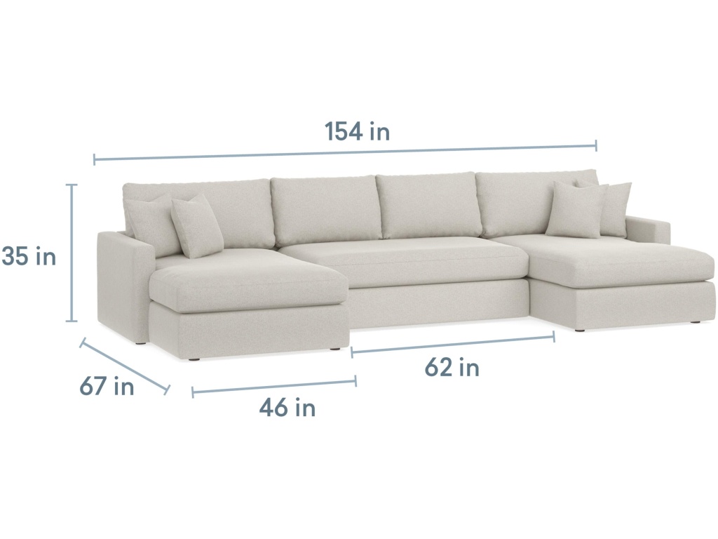 Allure Track Arm Bench Seat U-Shaped Sectional - image 1