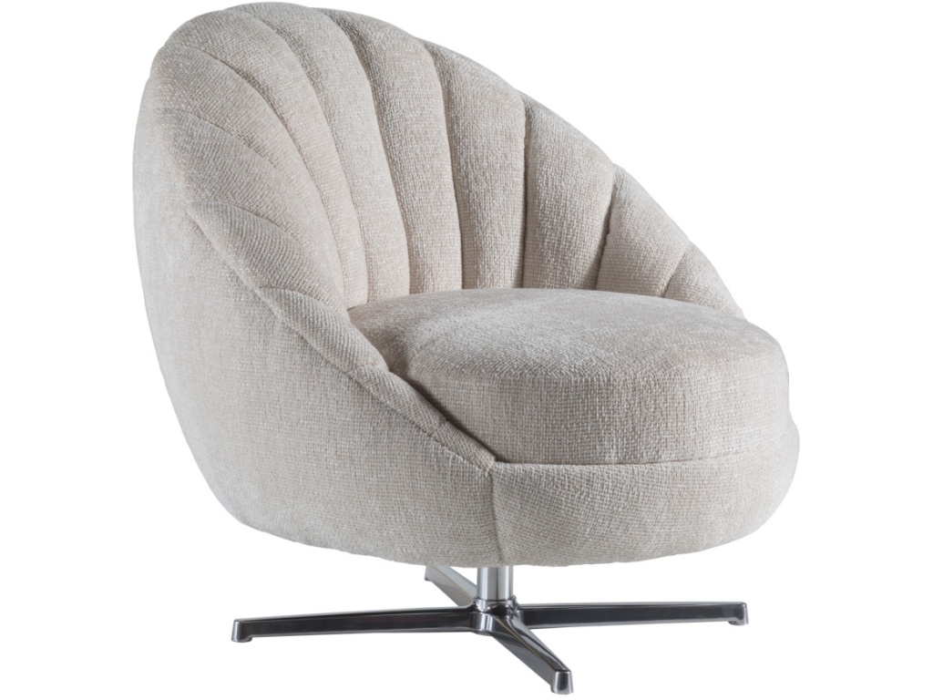 Lucille Swivel Chair - Polished Chrome Base - main image