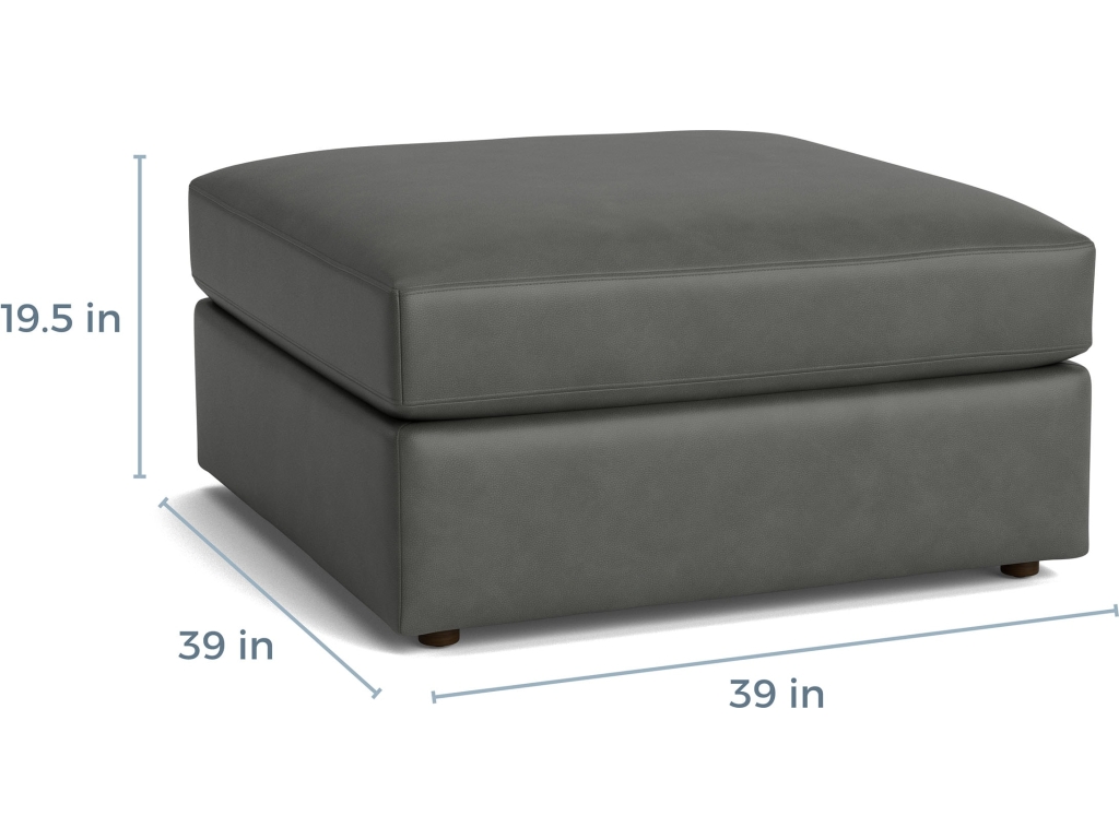 Beckham Leather Ottoman - image 3