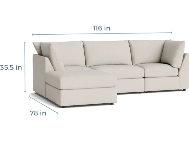 Beckham Modular Sofa With Ottoman - Alternative View