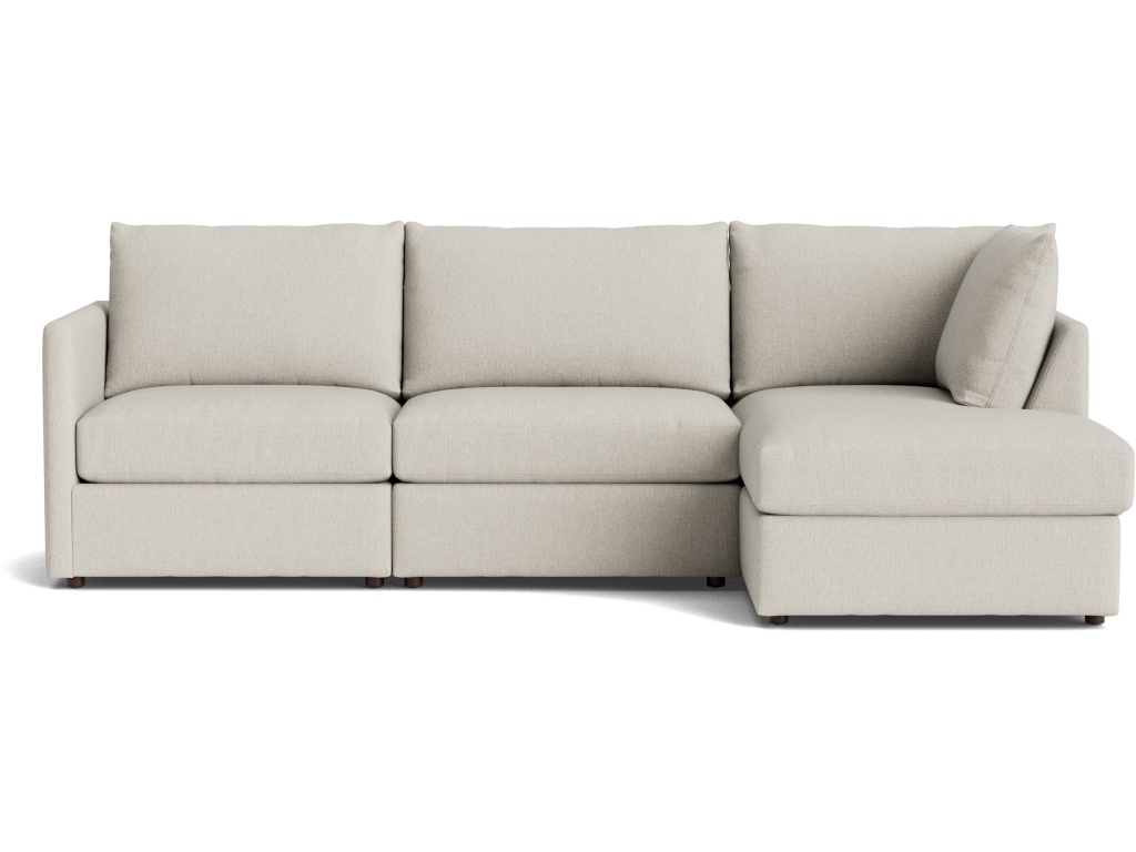 Beckham Thin Track Arm Modular Sofa with Ottoman - main image