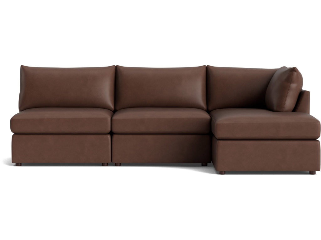 Beckham Leather Modular Chaise Sectional Sofa - main image