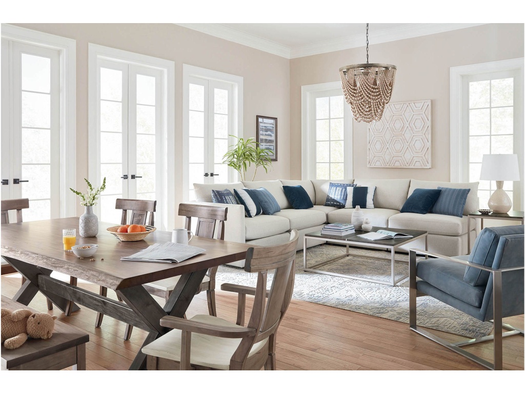 Beckham Thin Track Arm Modular L-Shaped Sectional - image 1