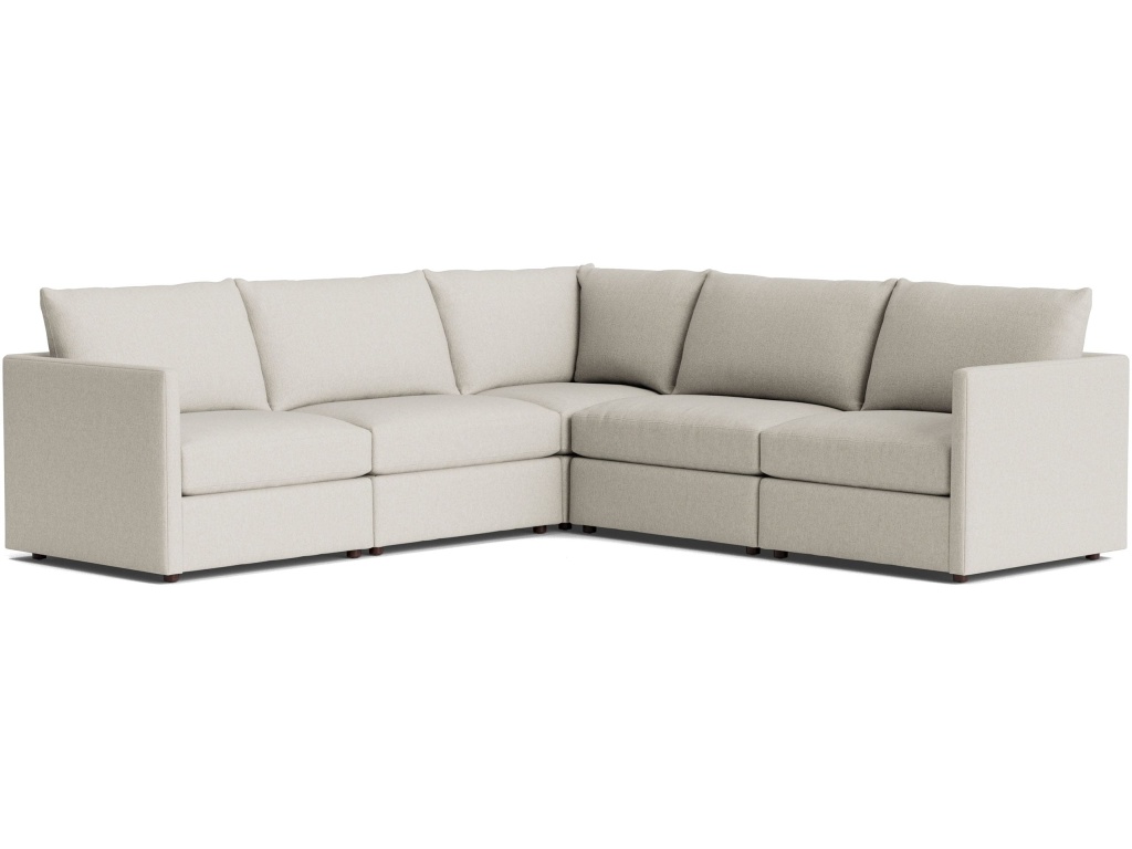Beckham Thin Track Arm Modular L-Shaped Sectional - main image