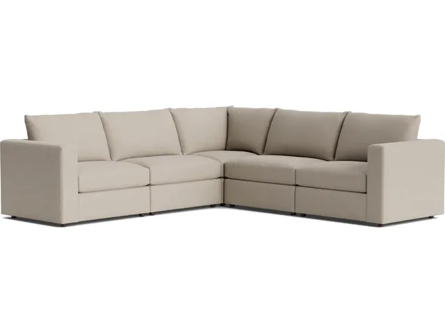 Beckham Track Arm Modular Sofa With Ottoman
