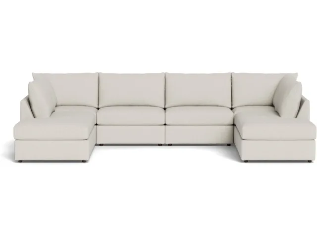 Beckham Bumper Modular U-Shaped Sectional