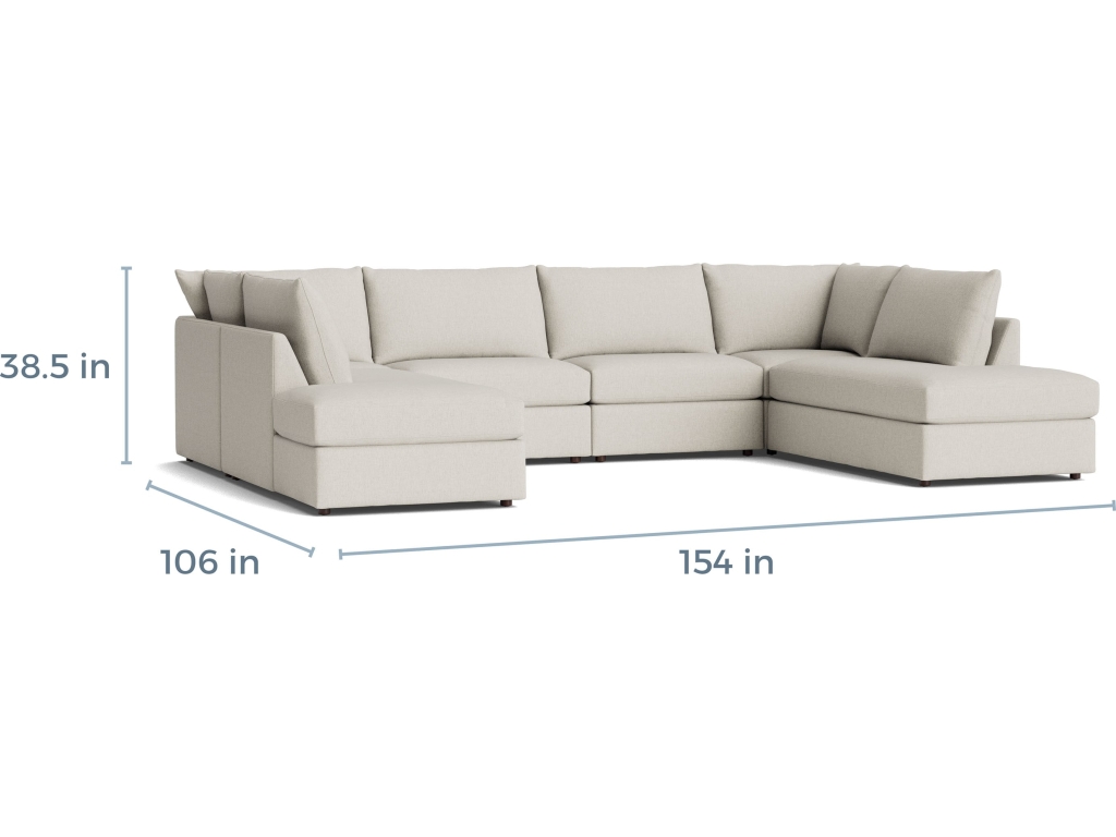 Beckham Bumper Modular U-Shaped Sectional - image 3