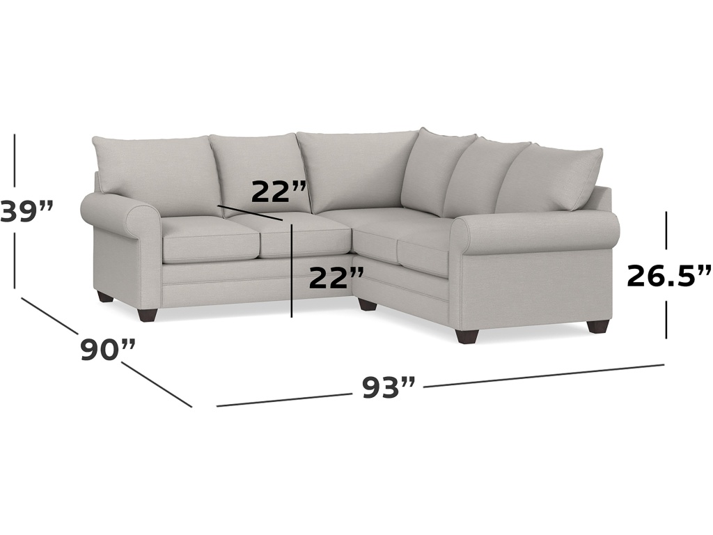 Alexander Roll Arm L-Shaped Sectional - image 1