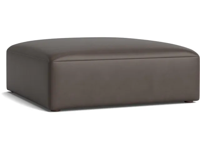 Clyde Leather Ottoman - Alternative View