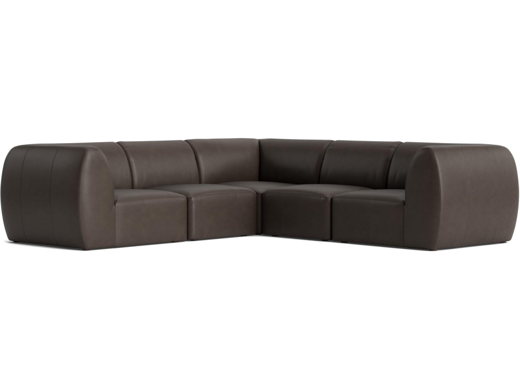 Clyde Leather Modular L-Shaped Sectional - main image