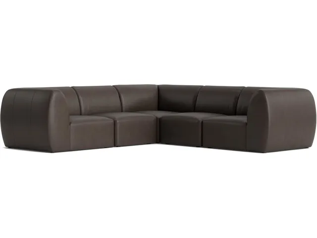 Clyde Leather Modular L-Shaped Sectional