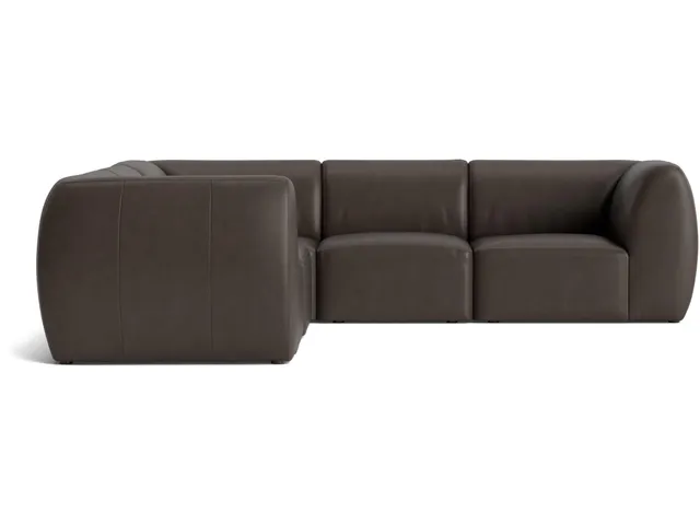 Clyde Leather Modular L-Shaped Sectional - Alternative View
