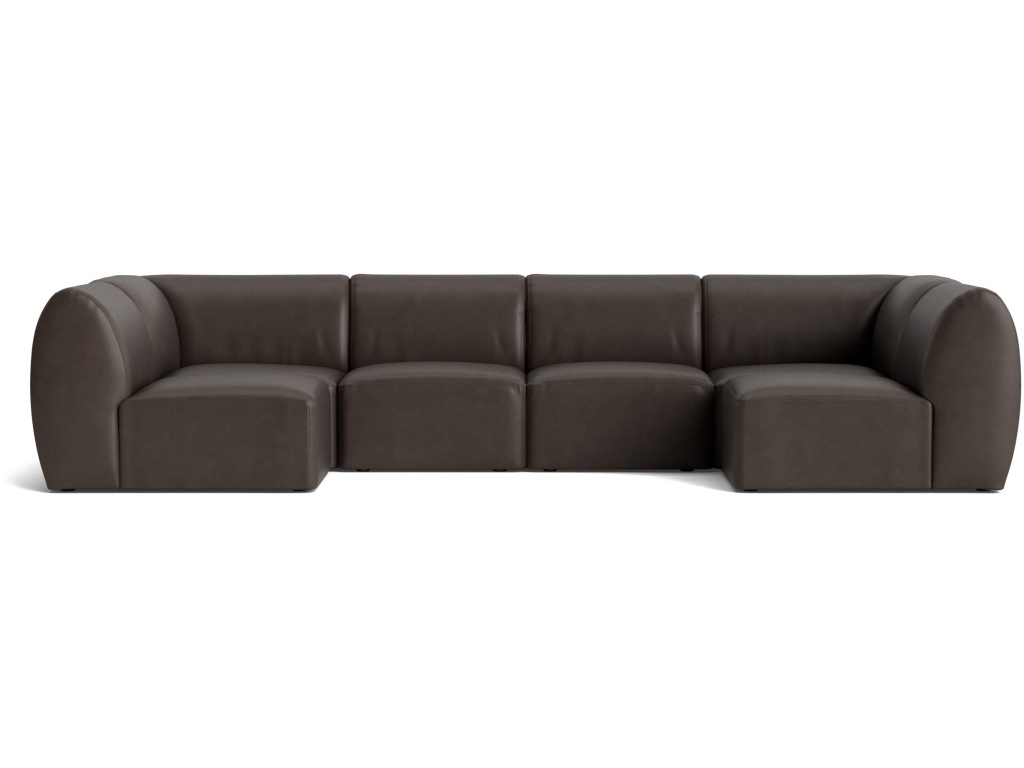 Clyde Leather Modular U-Shaped Sectional - main image