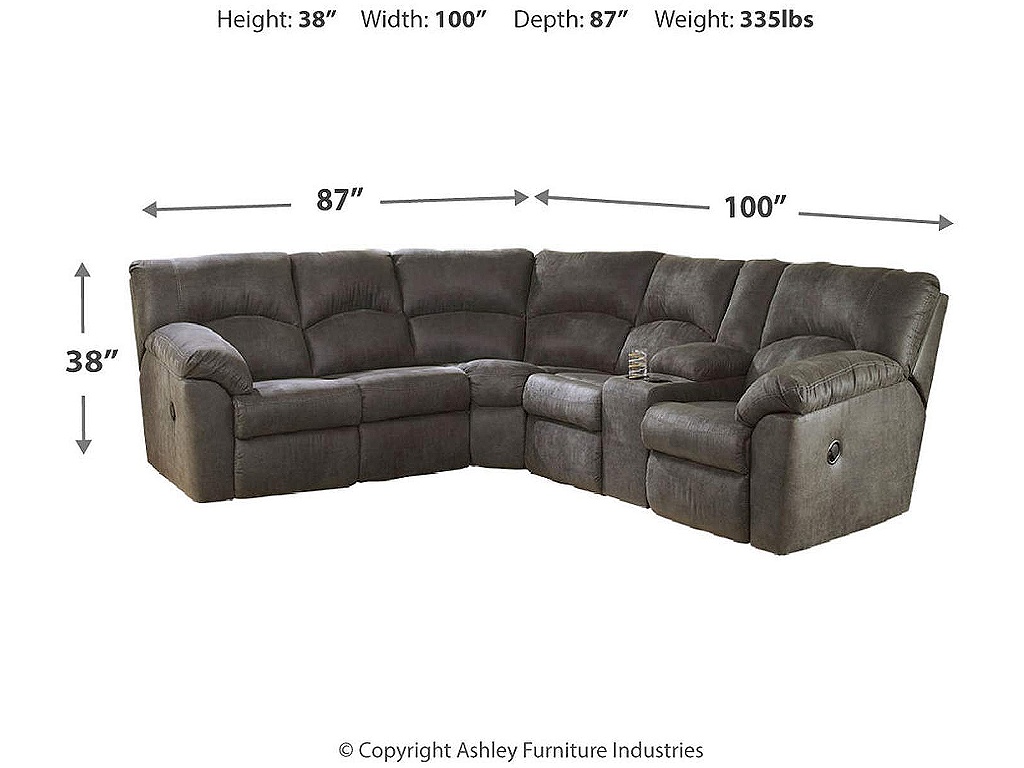 Tambo 2-Piece Sectional with Recliner - image 5