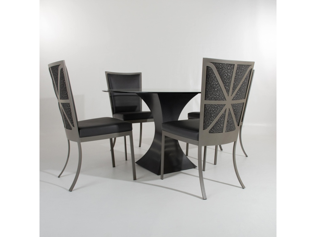 Johnston Casuals Furniture Ryker Dining Table and Skye Chairs Set, alternate view 1