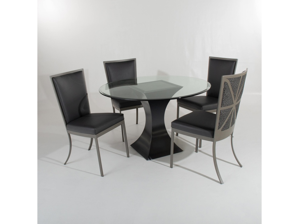 Johnston Casuals Furniture Ryker Dining Table and Skye Chairs Set, primary thumbnail