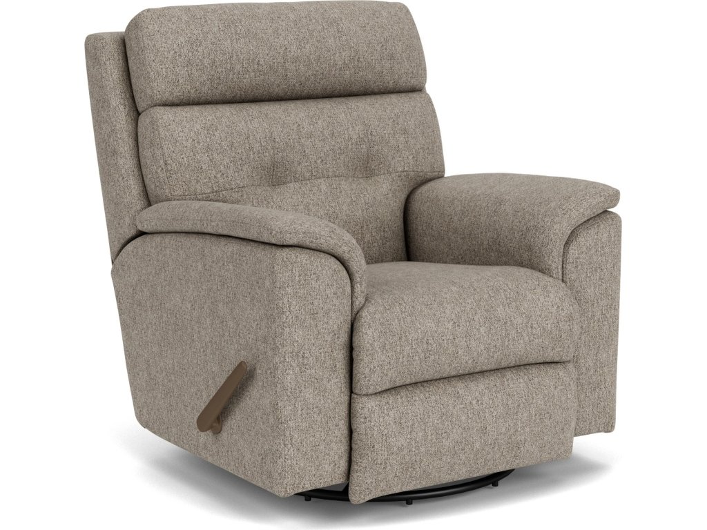 Mason Fabric Swivel Gliding Recliner - main image