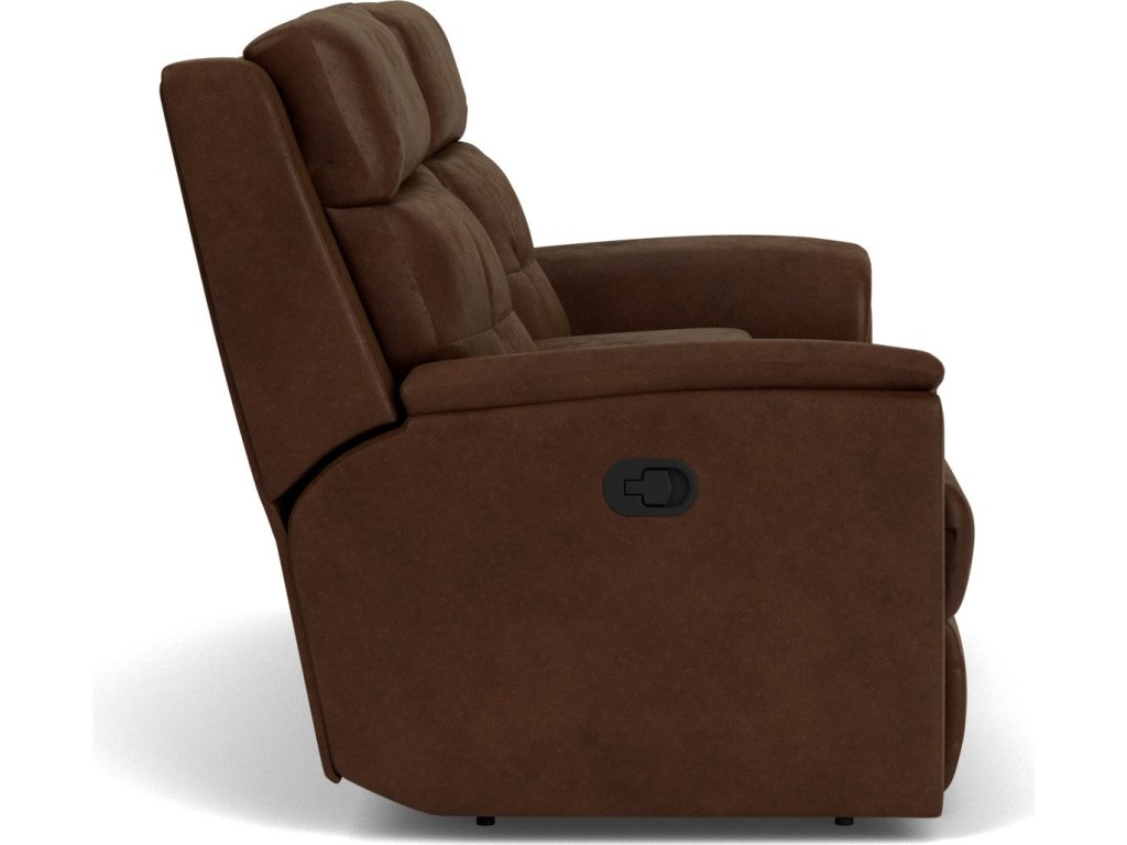 Mason Fabric Reclining Loveseat with Console - image 2