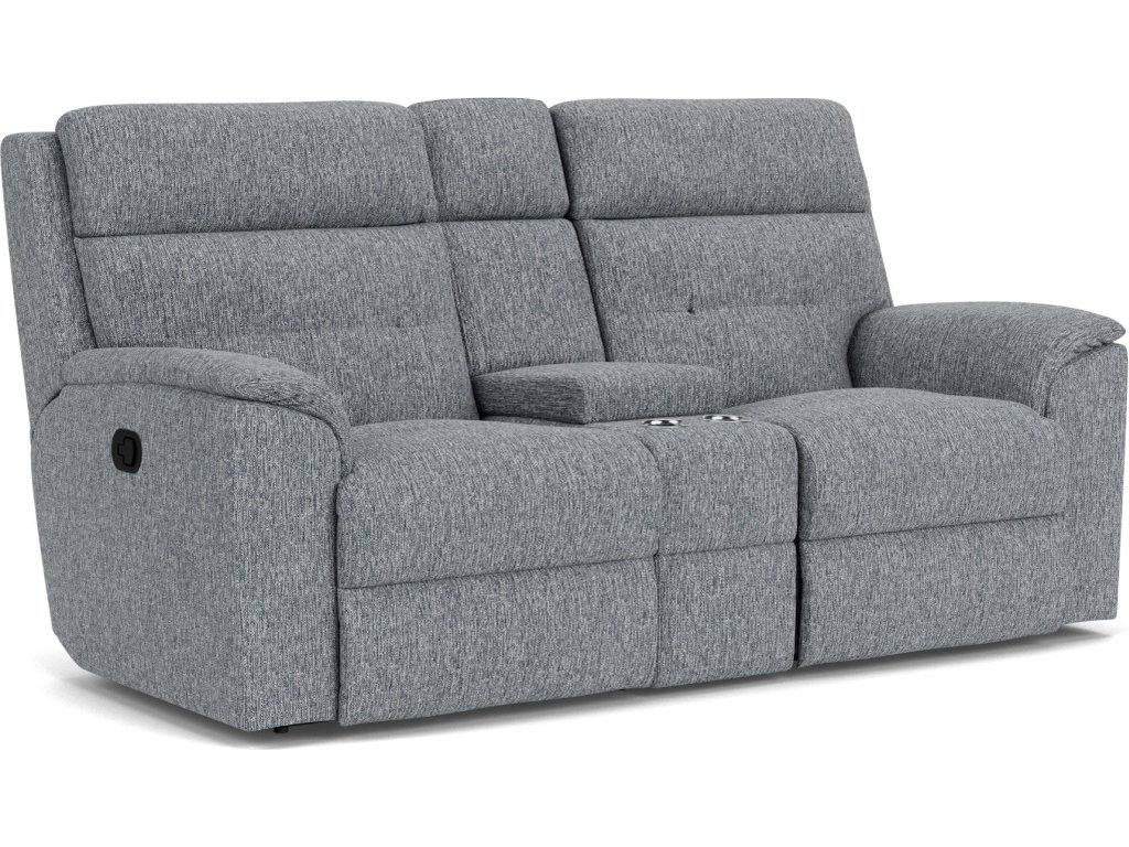 Mason Fabric Reclining Loveseat with Console - image 3