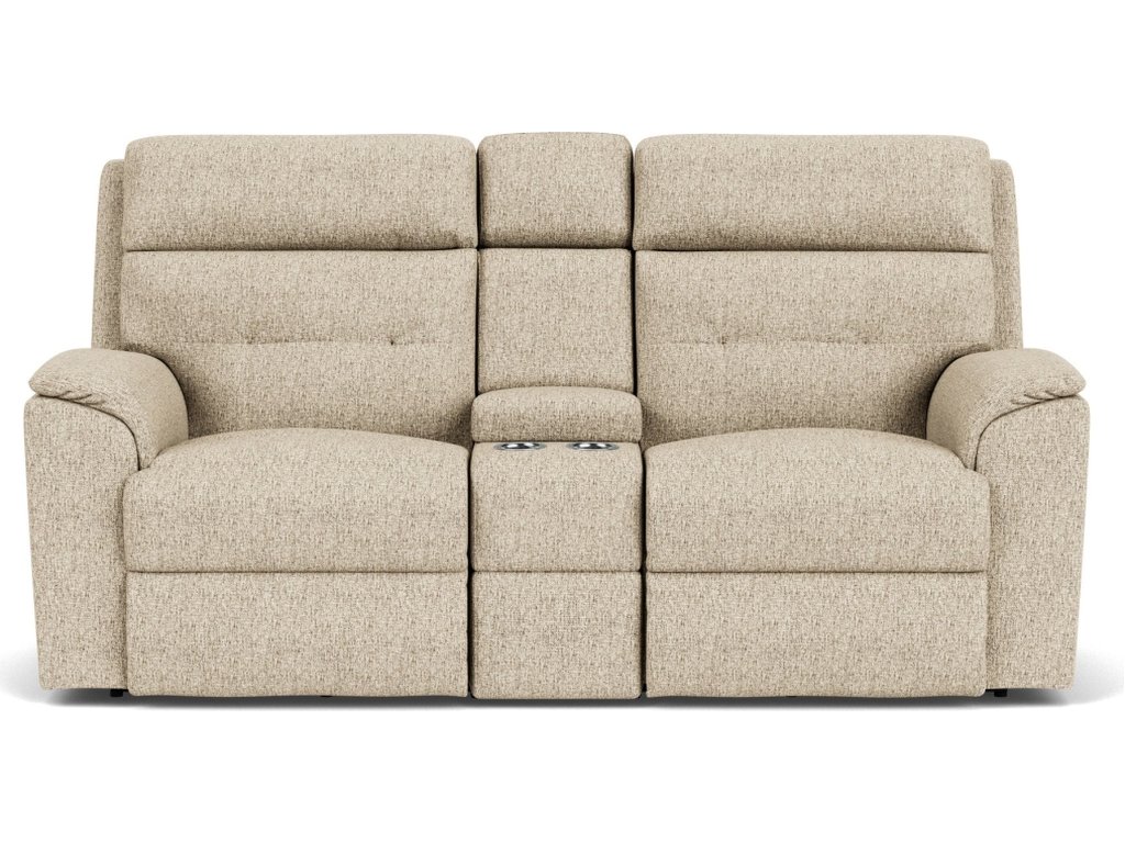 Mason Fabric Reclining Loveseat with Console - image 6