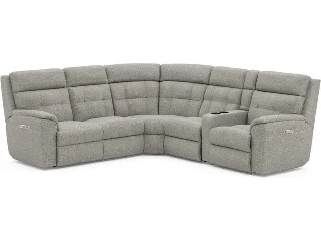 Mason Fabric Power Reclining Sectional with Power Headrests