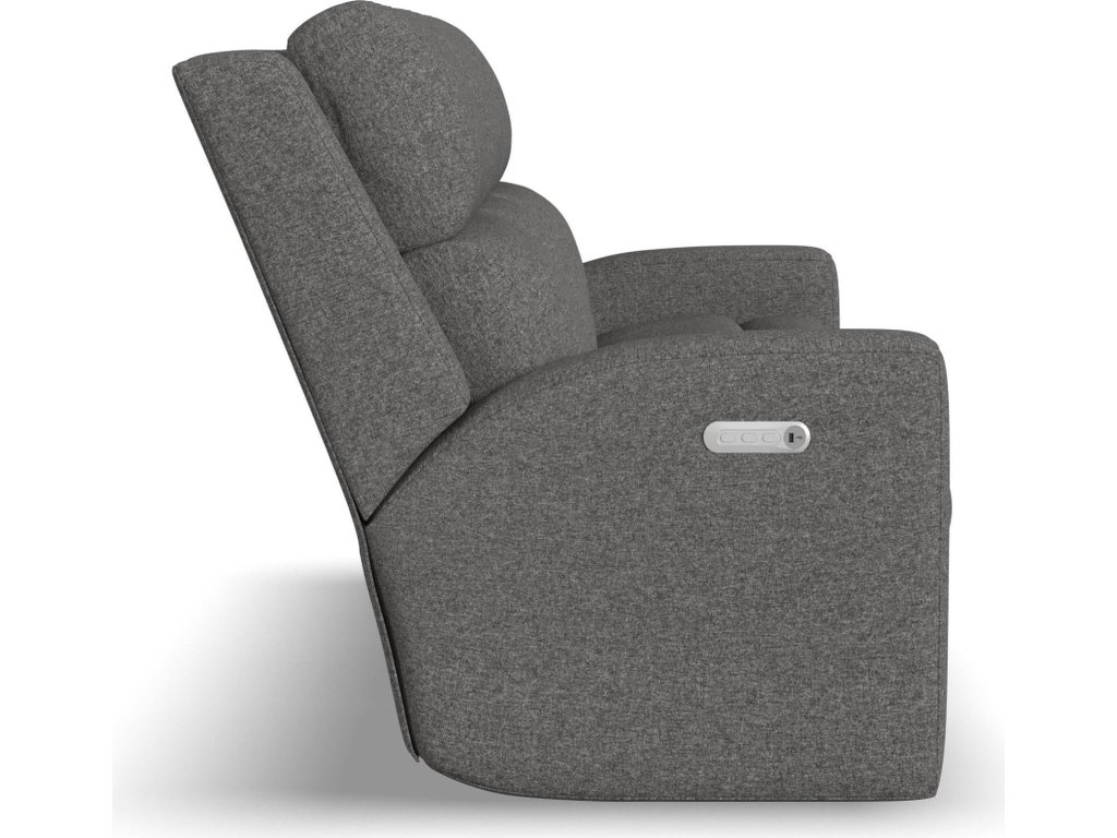 Score Fabric Power Reclining Sofa with Power Headrests & Lumbar - image 3