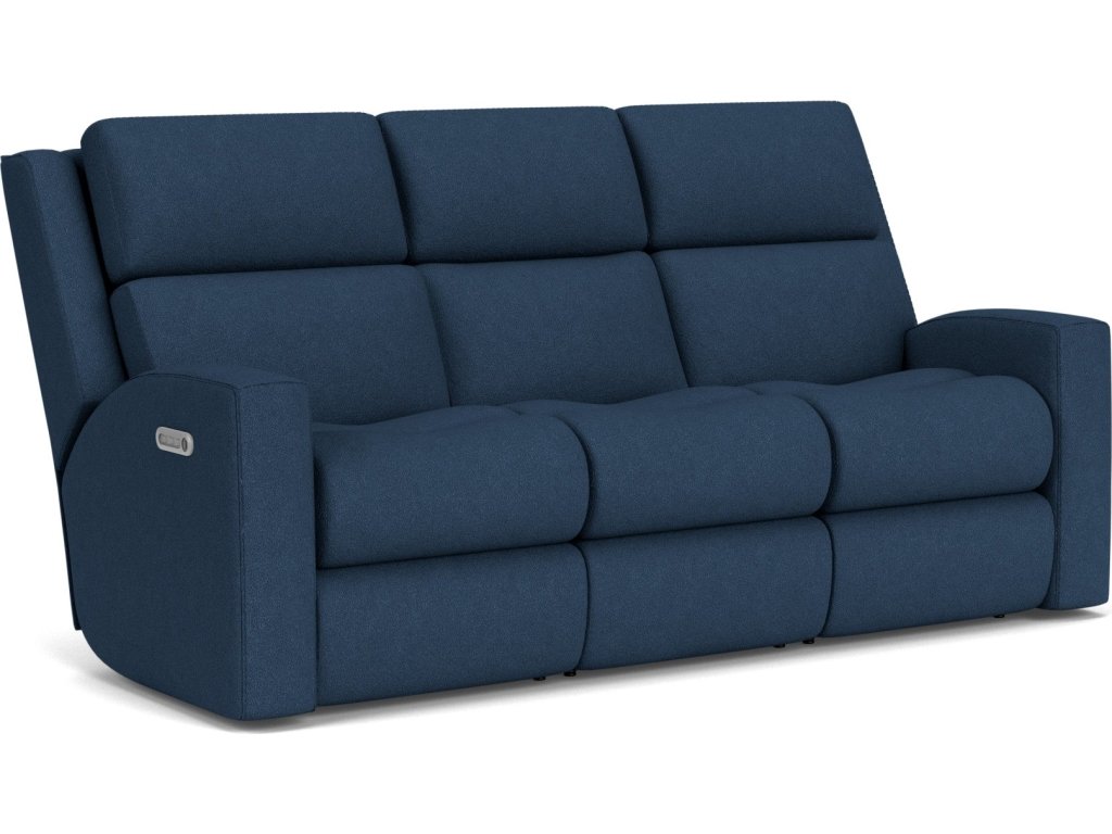 Score Fabric Power Reclining Sofa with Power Headrests & Lumbar - image 4