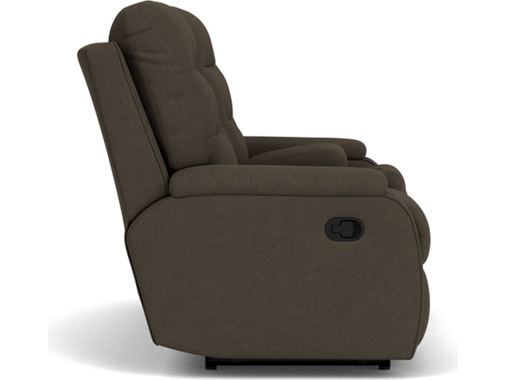 Kerrie Fabric Reclining Loveseat with Console - image 2