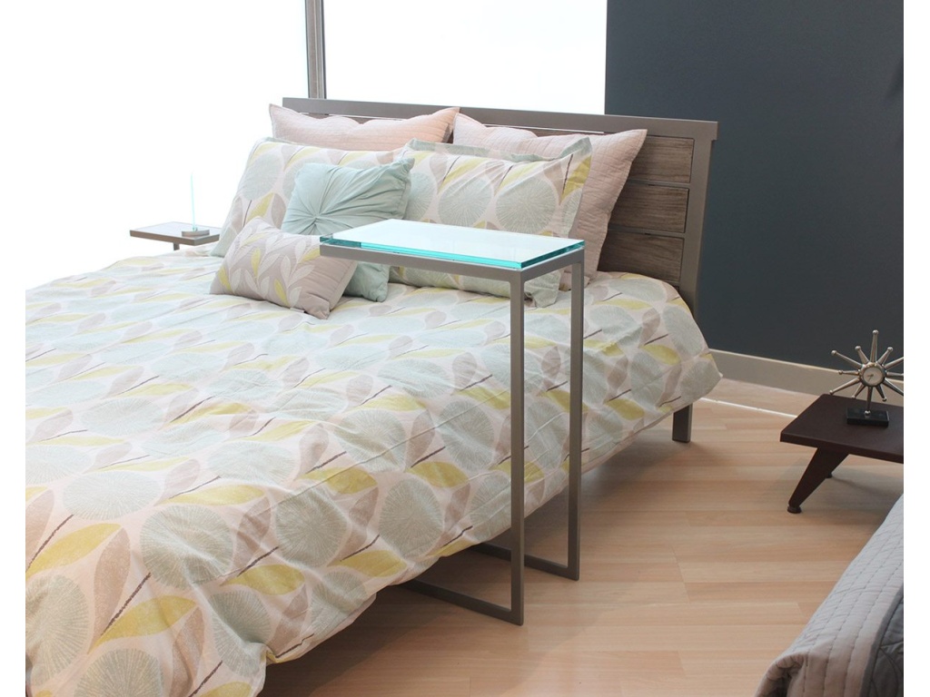 Modulus Bed Table ? Glass Top - image 1