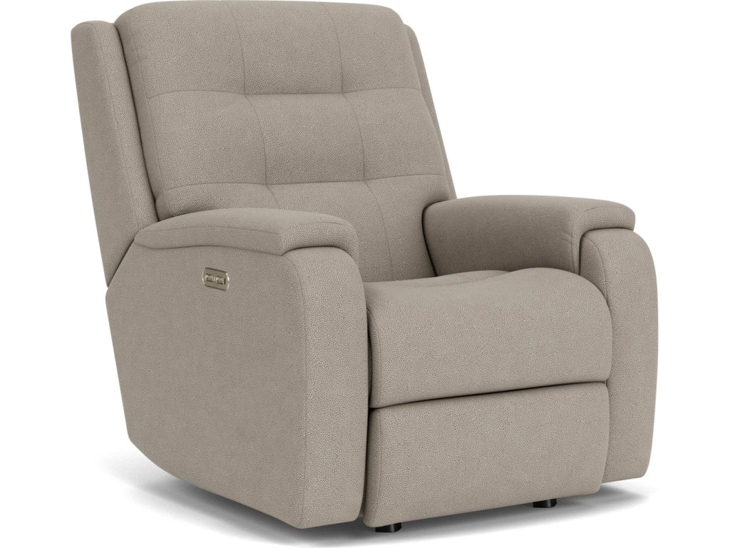 Arlo Fabric Power Rocking Recliner with Power Headrest - image 3