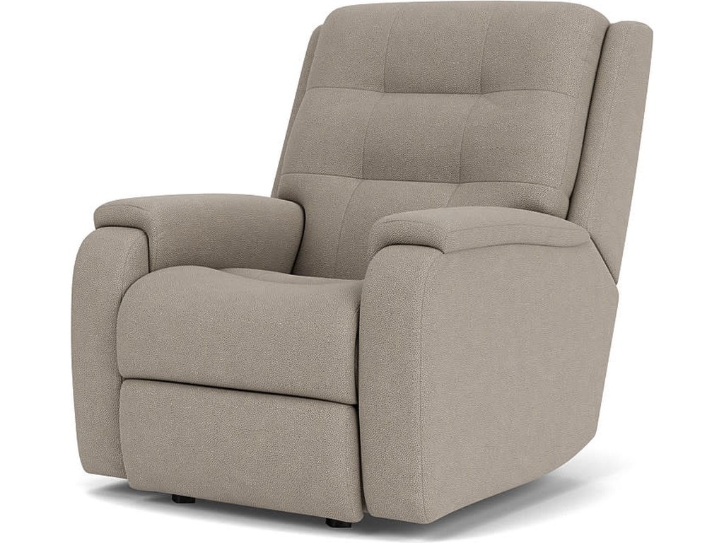 Arlo Fabric Power Rocking Recliner with Power Headrest & Lumbar - image 4