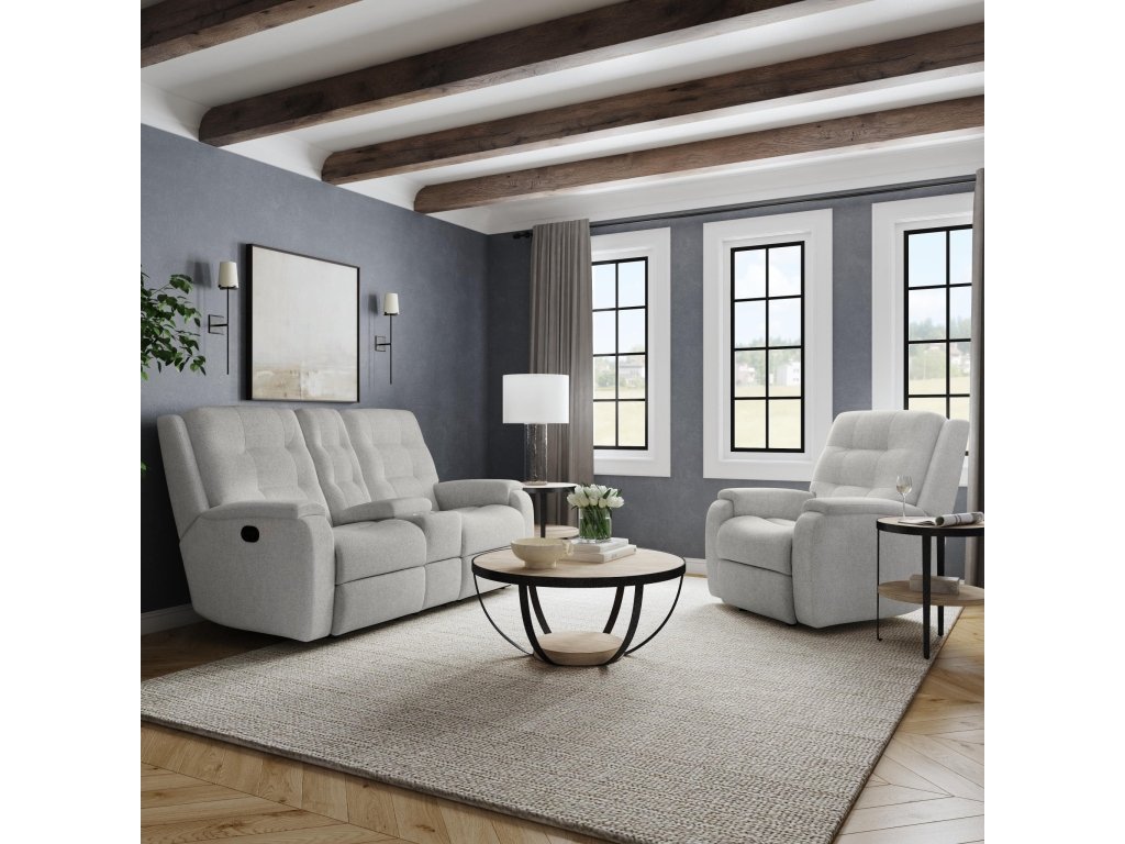 Arlo Fabric Reclining Loveseat with Console - image 6