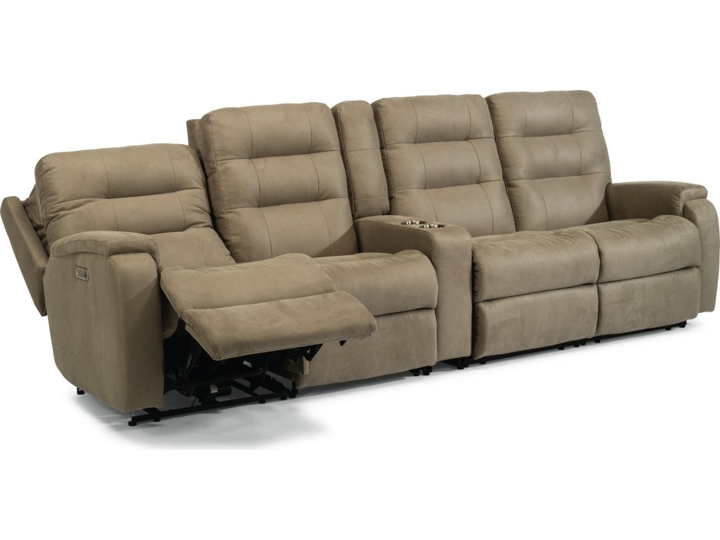 Arlo Fabric Power Reclining Sectional with Power Headrests & Lumbar - image 2