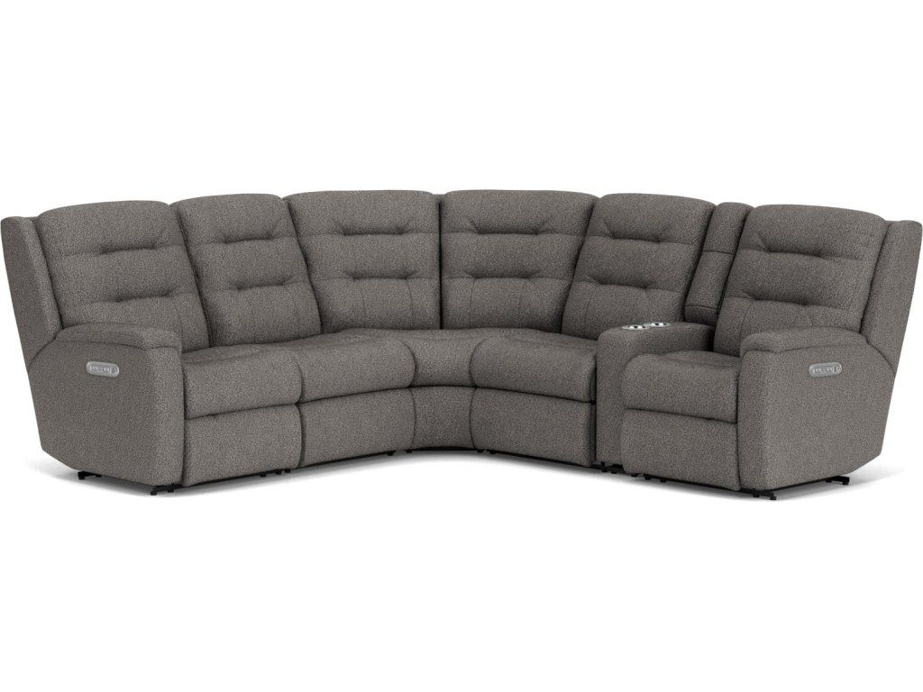 Arlo Fabric Power Reclining Sectional with Power Headrests - main image