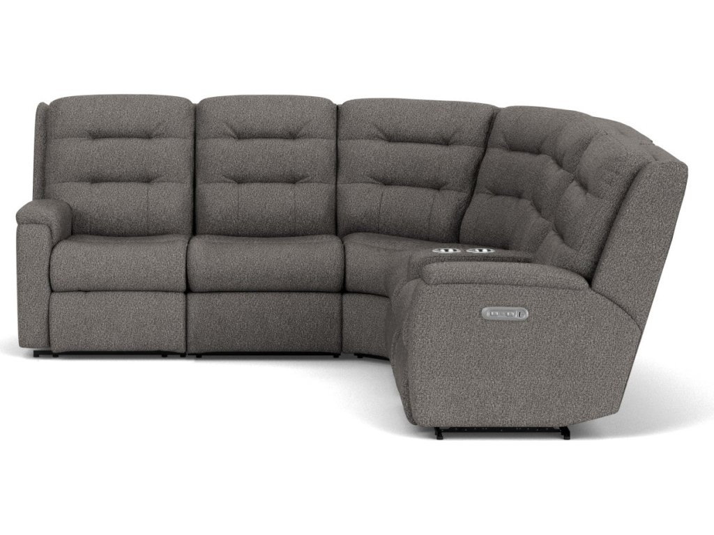 Arlo Fabric Power Reclining Sectional with Power Headrests - image 2