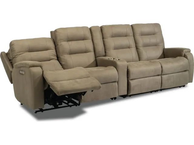 Arlo Fabric Power Reclining Sectional with Power Headrests - Alternative View