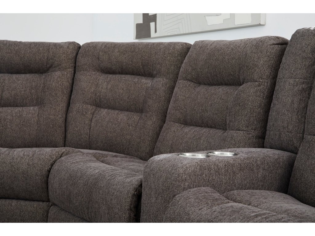 Devon Fabric Reclining Sectional - image 1