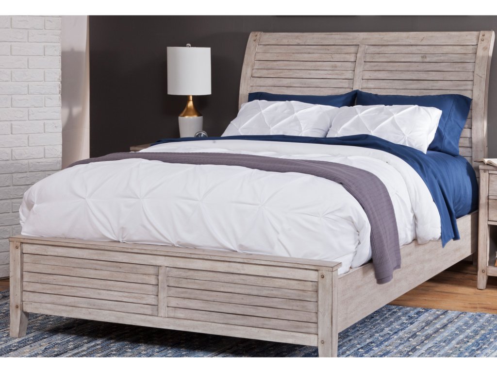 2810 Aurora 4 Pc Bedroom Set- Queen Sleigh Bed, Dresser, Mirror, 1 Drawer Nightstand - image 3