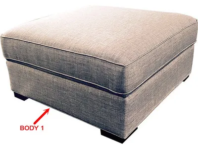 Sq. Storage Ottoman