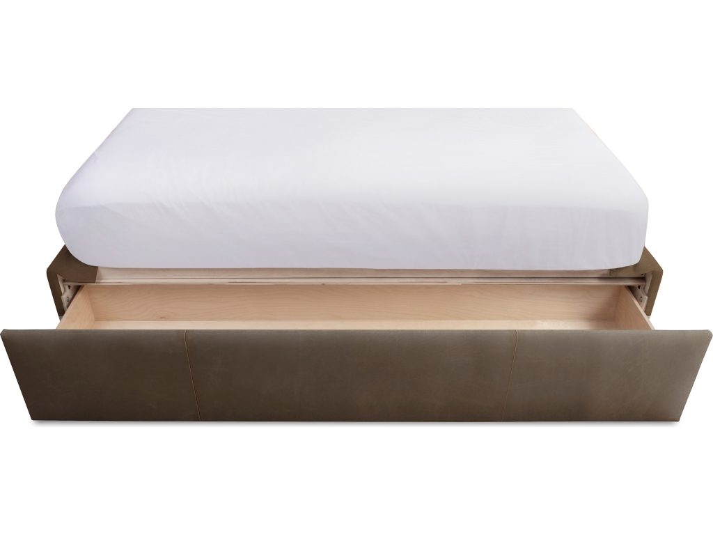 Paris Leather Upholstered Storage Bed - image 4