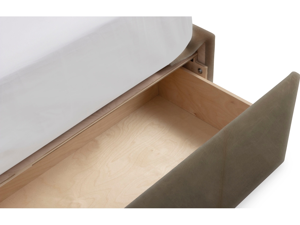 Paris Leather Upholstered Storage Bed - image 5