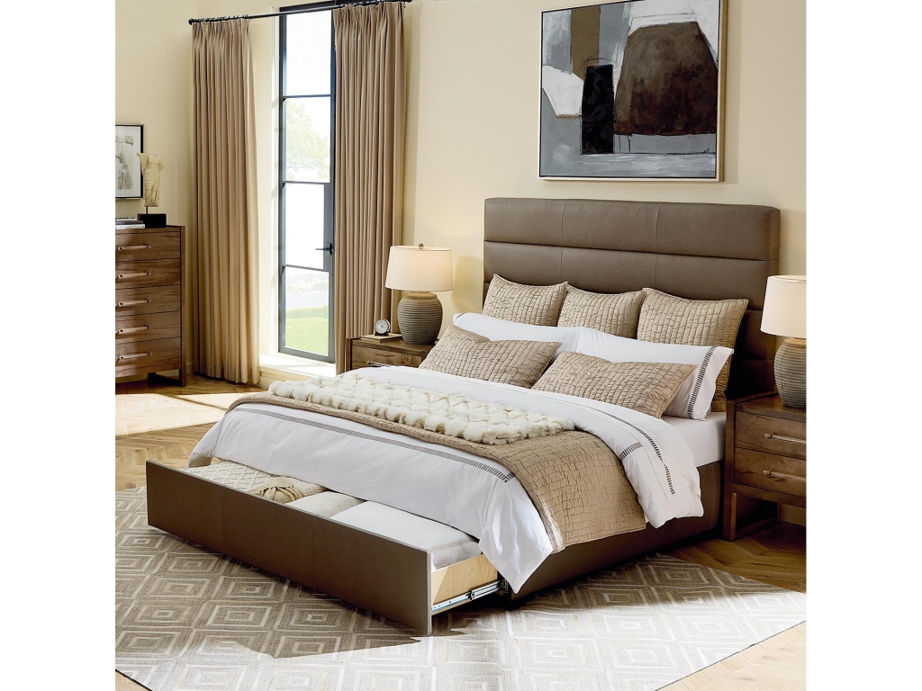 Parkton Leather Upholstered Bed - image 3