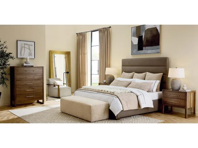 Parkton Leather Upholstered Bed