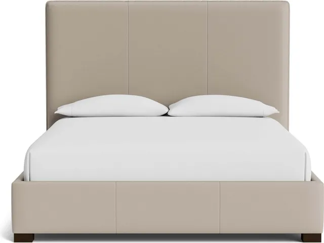 Madison Leather Upholstered Platform Bed