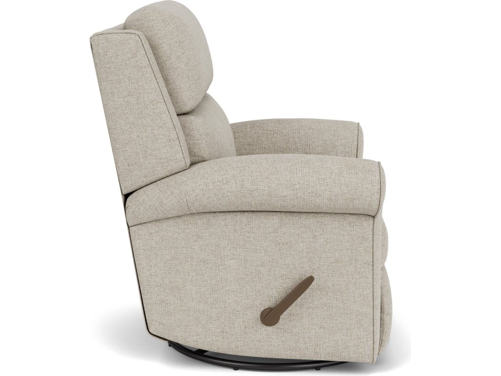 Belle Fabric Swivel Gliding Recliner - image 2