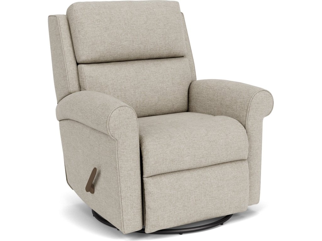 Belle Fabric Swivel Gliding Recliner - image 3