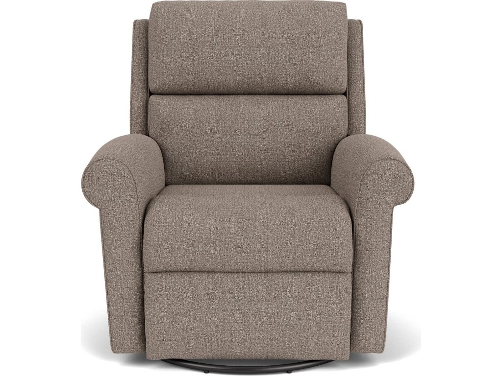 Belle Fabric Swivel Gliding Recliner - image 4